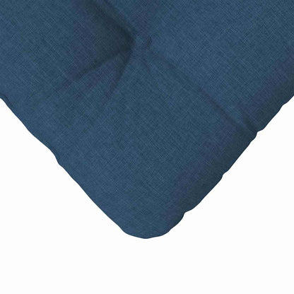 vidaXL Sitzkissen 4 pcs Blau 40 x 40 x 12 cm Stoff
