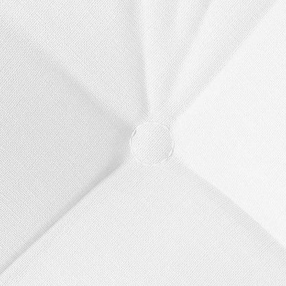 vidaXL Sitzkissen 4 pcs Weiß 40 x 40 x 12 cm Stoff