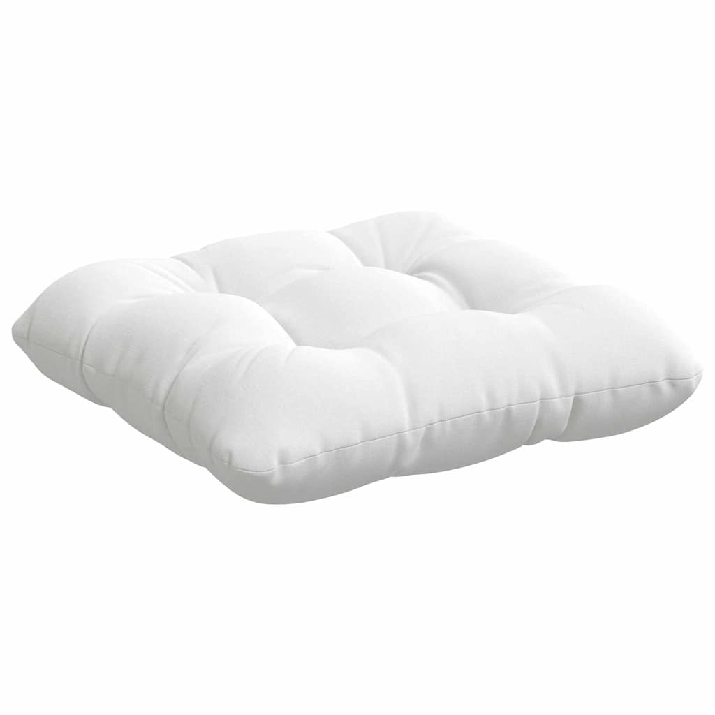 vidaXL Sitzkissen 4 pcs Weiß 40 x 40 x 12 cm Stoff
