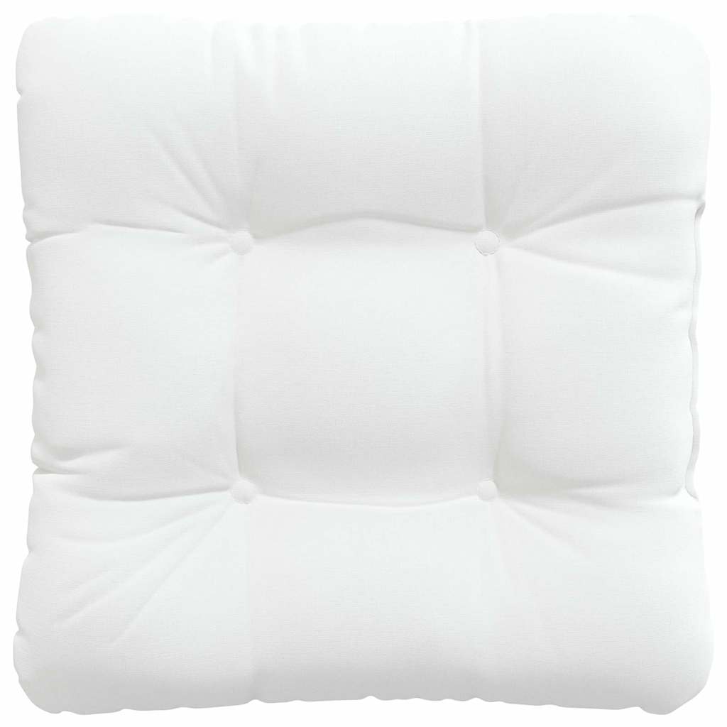 vidaXL Sitzkissen 4 pcs Weiß 40 x 40 x 12 cm Stoff
