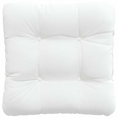 vidaXL Sitzkissen 4 pcs Weiß 40 x 40 x 12 cm Stoff