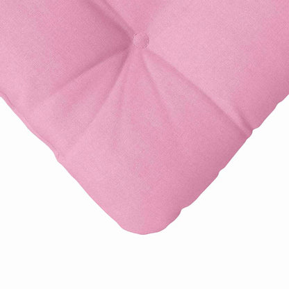 vidaXL Coussins de siège 4 pcs Rose 40 x 40 x 12 cm Tissu