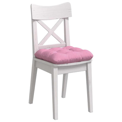 vidaXL Coussins de siège 4 pcs Rose 40 x 40 x 12 cm Tissu