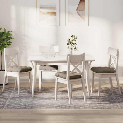vidaXL Sitzkissen 4 pcs Taupe 40 x 40 cm Mikrofaserstoff
