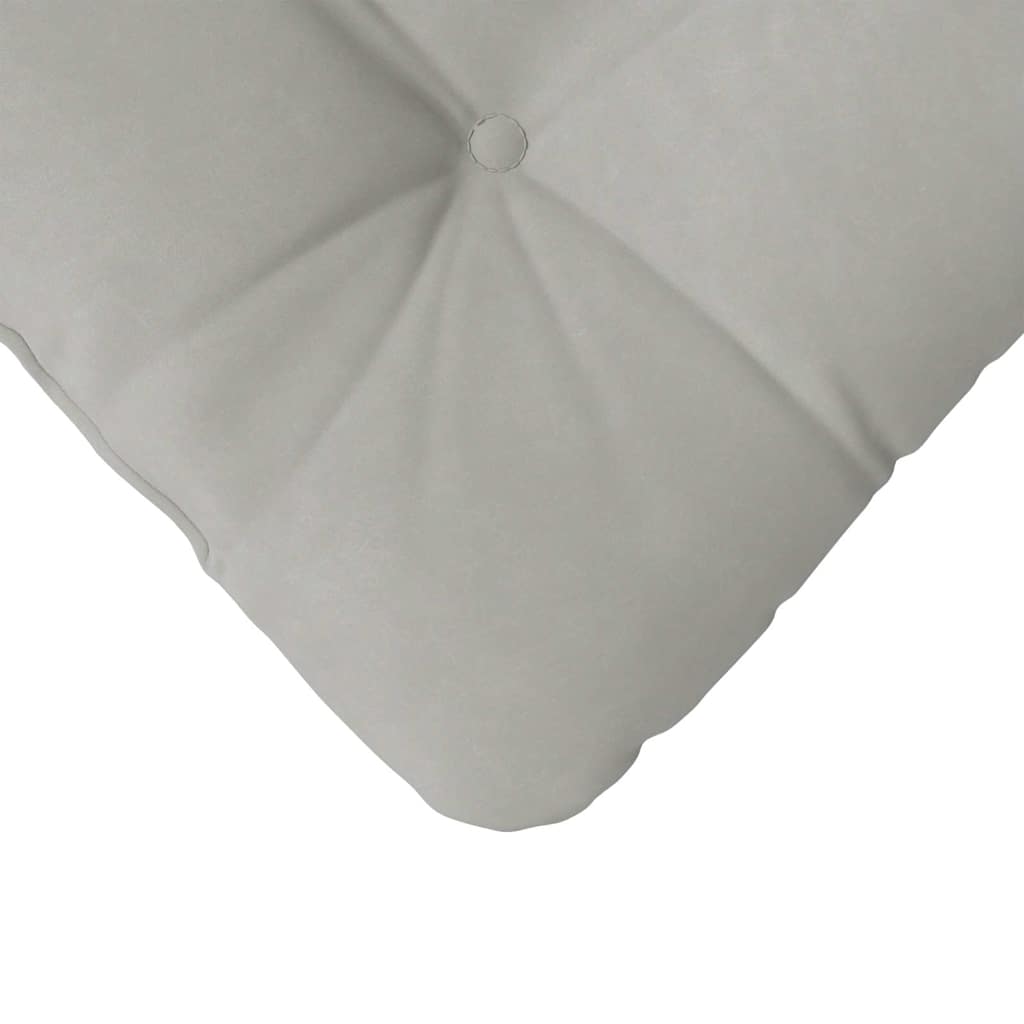 Sitzkissen 4 pcs Hellgrau 40 x 40 cm Mikrofaserstoff