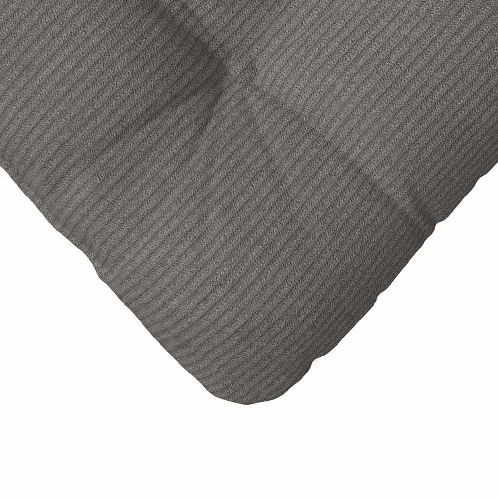 vidaXL Coussins de siège 4 pcs Gris clair 40 x 40 cm Tissu côtelé