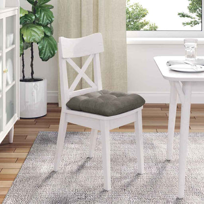 vidaXL Coussins de siège 4 pcs Gris clair 40 x 40 cm Tissu côtelé