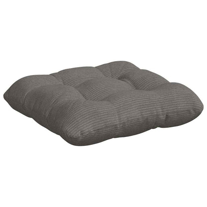 vidaXL Coussins de siège 4 pcs Gris clair 40 x 40 cm Tissu côtelé