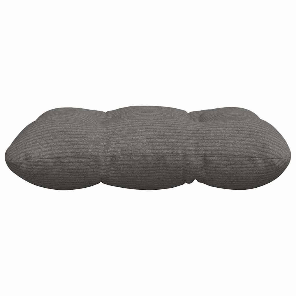 vidaXL Coussins de siège 4 pcs Gris clair 40 x 40 cm Tissu côtelé