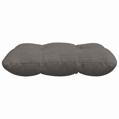 vidaXL Coussins de siège 4 pcs Gris clair 40 x 40 cm Tissu côtelé