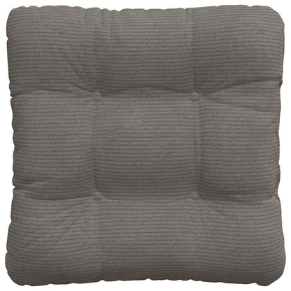 vidaXL Coussins de siège 4 pcs Gris clair 40 x 40 cm Tissu côtelé