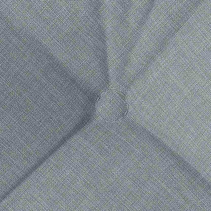 vidaXL Coussins de chaise 4 pcs Gris clair 45 x 45 x 12 cm Tissu
