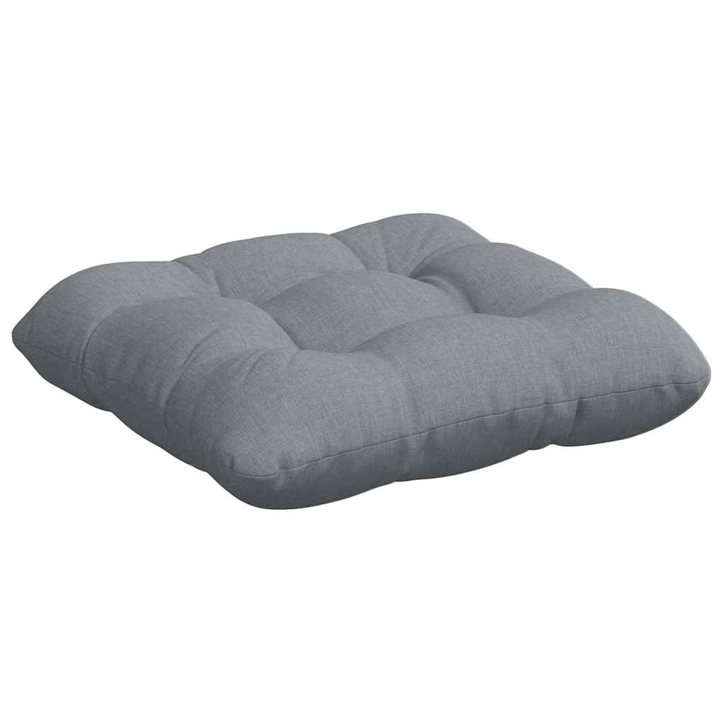 vidaXL Coussins de chaise 4 pcs Gris clair 45 x 45 x 12 cm Tissu