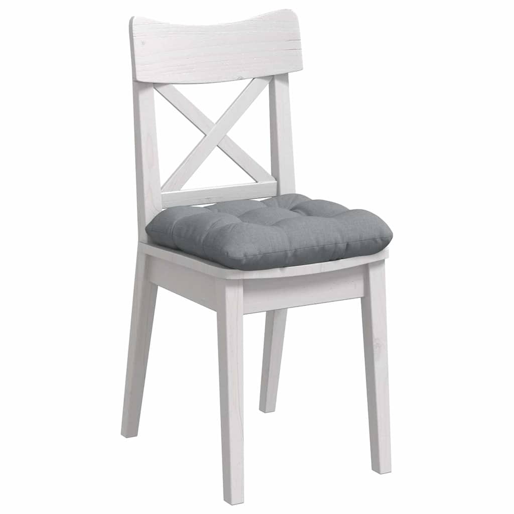 vidaXL Coussins de chaise 4 pcs Gris clair 45 x 45 x 12 cm Tissu