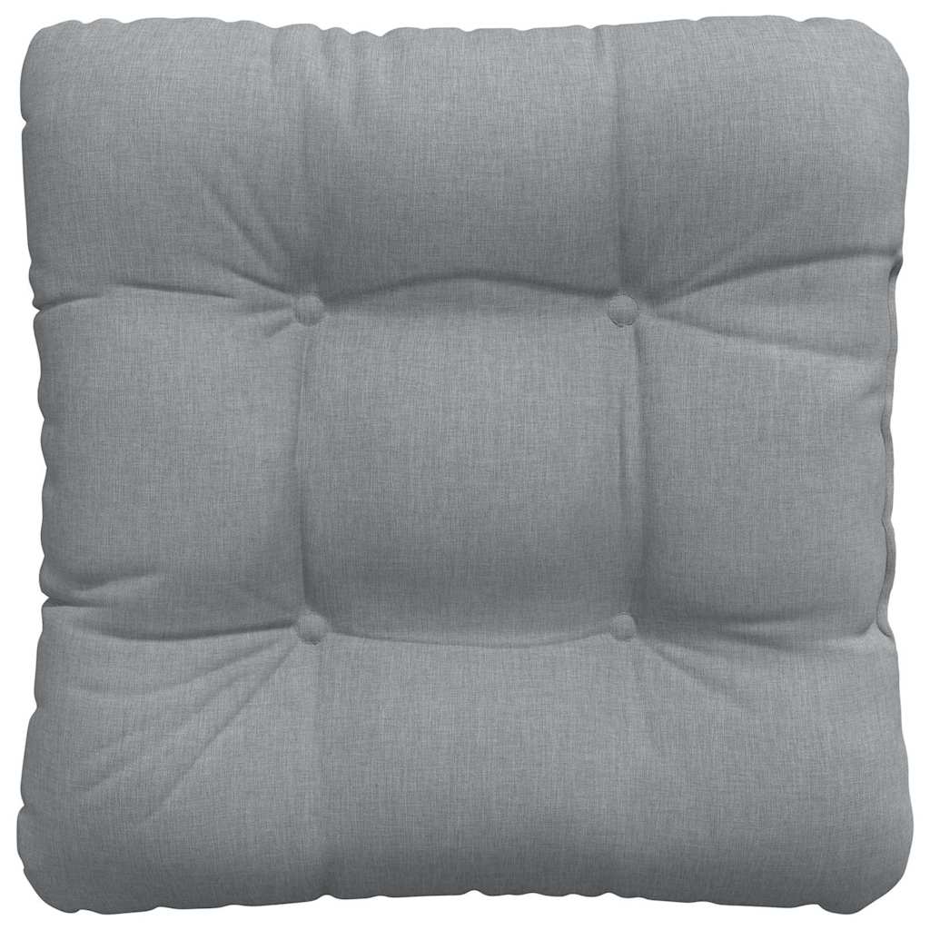 vidaXL Coussins de chaise 4 pcs Gris clair 45 x 45 x 12 cm Tissu