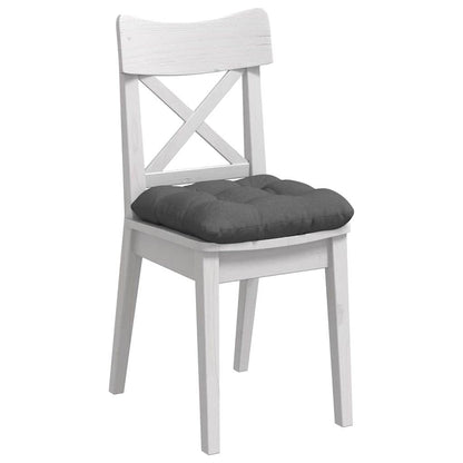 vidaXL Coussins de siège 4 pcs Gris foncé 45 x 45 x 12 cm Tissu