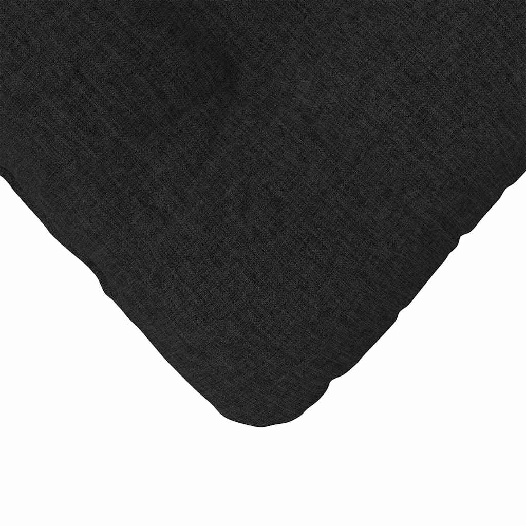 vidaXL Coussins de siège 4 pcs Noir 45 x 45 x 12 cm Tissu
