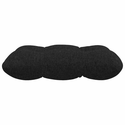 vidaXL Coussins de siège 4 pcs Noir 45 x 45 x 12 cm Tissu