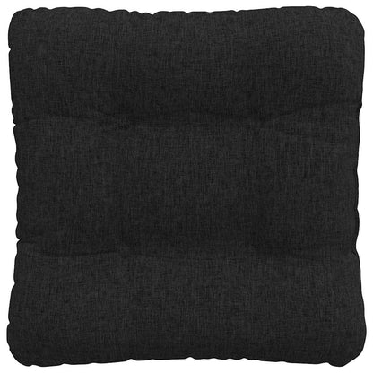 vidaXL Coussins de siège 4 pcs Noir 45 x 45 x 12 cm Tissu