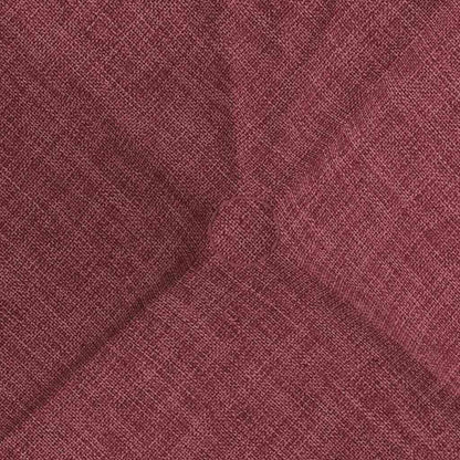 vidaXL Coussins de chaise 4 pcs Rouge bordeaux 45 x 45 x 12 cm Tissu