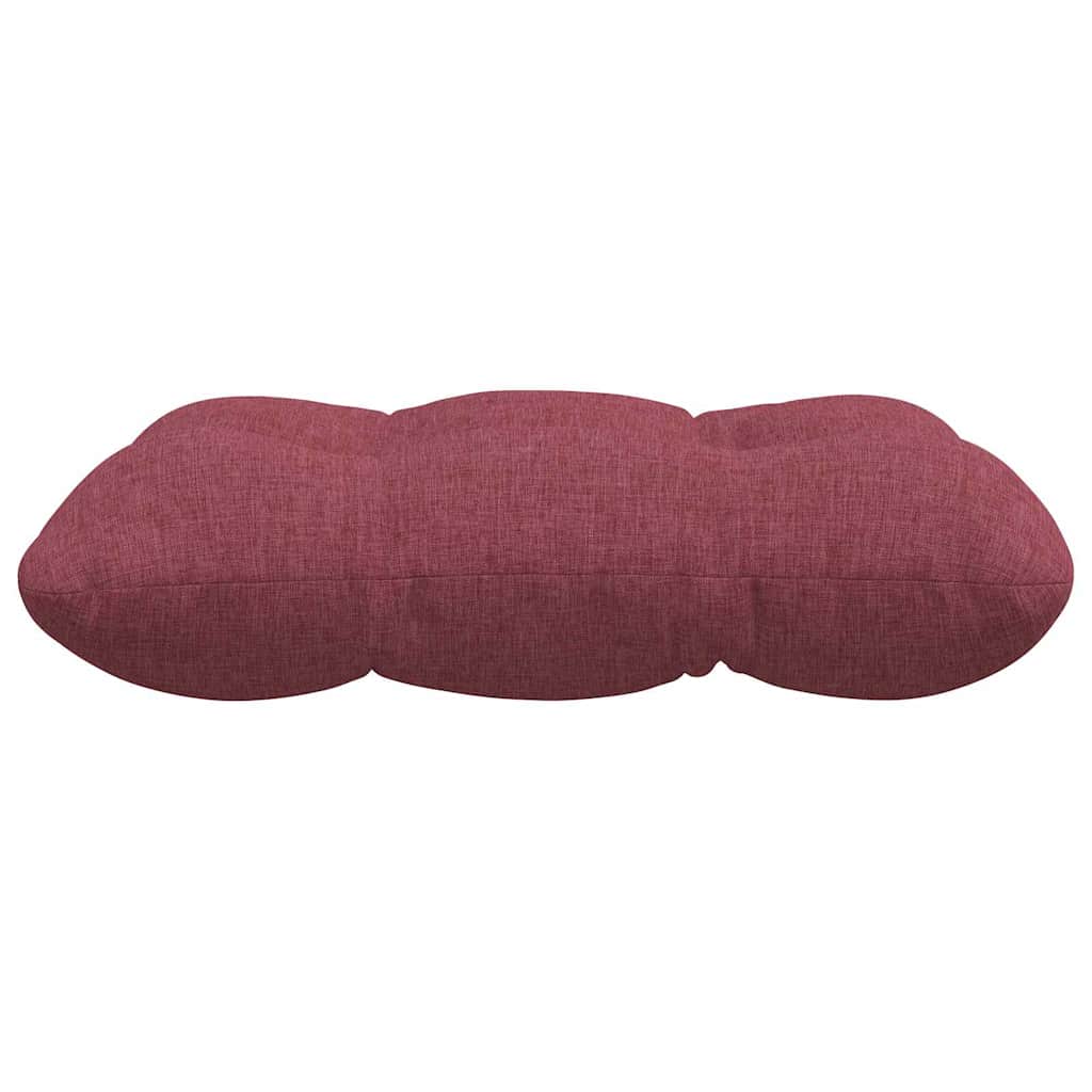 vidaXL Coussins de chaise 4 pcs Rouge bordeaux 45 x 45 x 12 cm Tissu