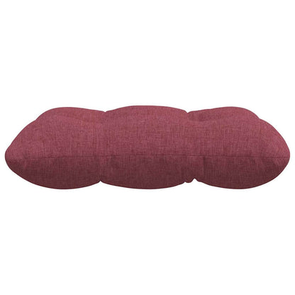 vidaXL Coussins de chaise 4 pcs Rouge bordeaux 45 x 45 x 12 cm Tissu