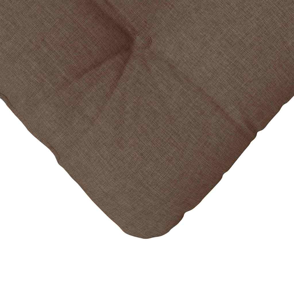 vidaXL Coussins de siège 4 pcs Marron 45 x 45 x 12 cm Tissu