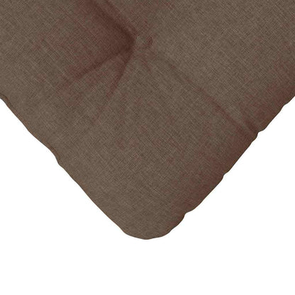 vidaXL Coussins de siège 4 pcs Marron 45 x 45 x 12 cm Tissu