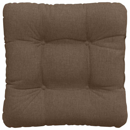 vidaXL Coussins de siège 4 pcs Marron 45 x 45 x 12 cm Tissu