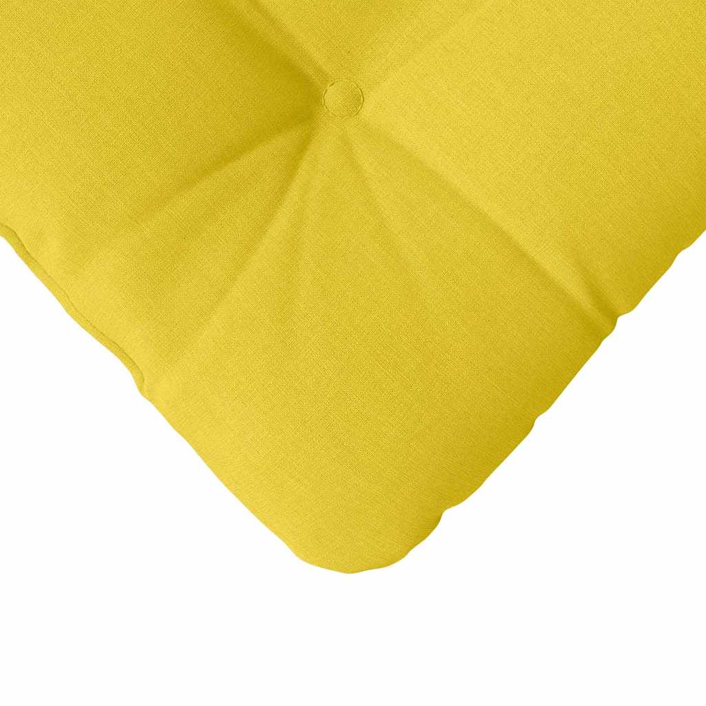 vidaXL Sitzkissen 4 pcs Helles Gelb 45 x 45 x 12 cm Stoff