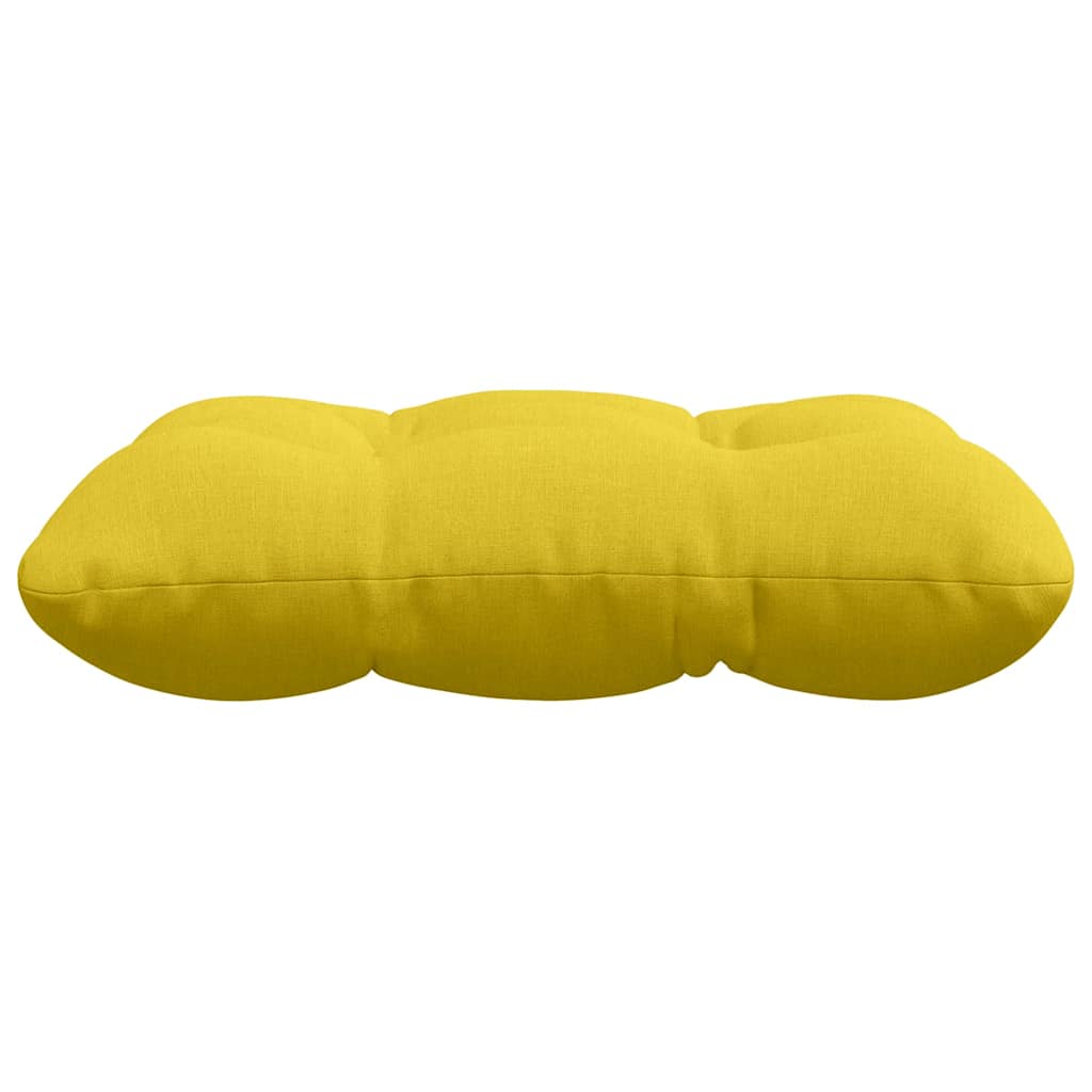 vidaXL Sitzkissen 4 pcs Helles Gelb 45 x 45 x 12 cm Stoff
