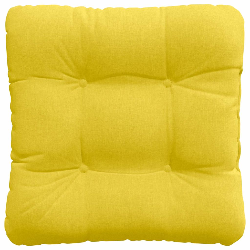 vidaXL Sitzkissen 4 pcs Helles Gelb 45 x 45 x 12 cm Stoff