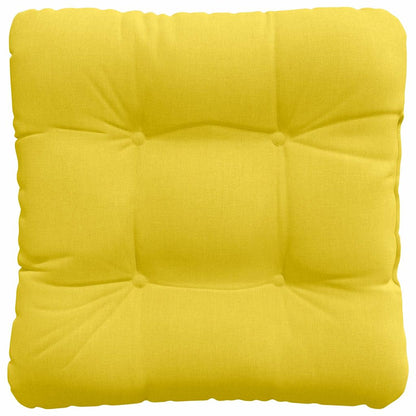 vidaXL Sitzkissen 4 pcs Helles Gelb 45 x 45 x 12 cm Stoff