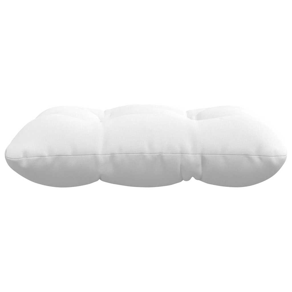 Sitzkissen 4 pcs Weiß 45 x 45 x 12 cm Stoff