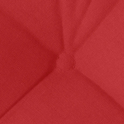 vidaXL Sitzkissen 4 pcs Rot 45 x 45 x 12 cm Stoff