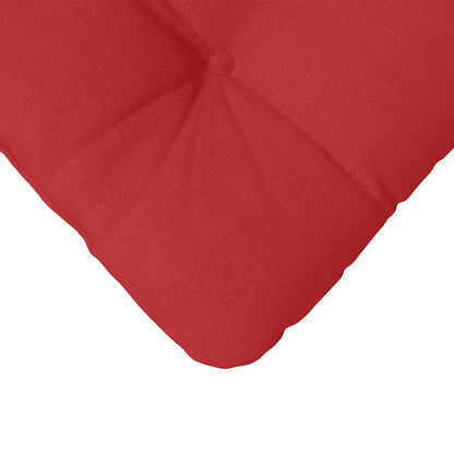 vidaXL Sitzkissen 4 pcs Rot 45 x 45 x 12 cm Stoff