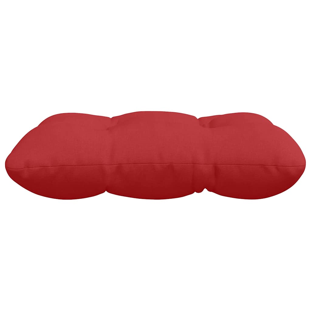 vidaXL Sitzkissen 4 pcs Rot 45 x 45 x 12 cm Stoff