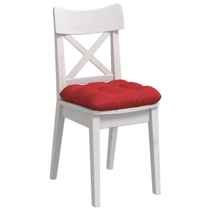 vidaXL Sitzkissen 4 pcs Rot 45 x 45 x 12 cm Stoff
