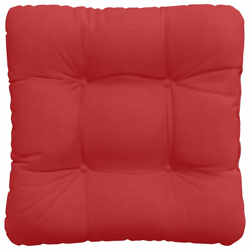 vidaXL Sitzkissen 4 pcs Rot 45 x 45 x 12 cm Stoff