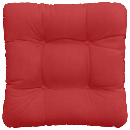 vidaXL Sitzkissen 4 pcs Rot 45 x 45 x 12 cm Stoff