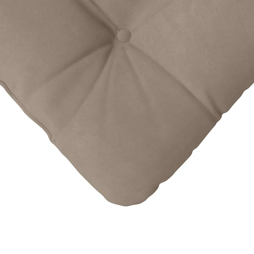 vidaXL Sitzkissen 4 pcs Taupe 45 x 45 cm Mikrofaserstoff