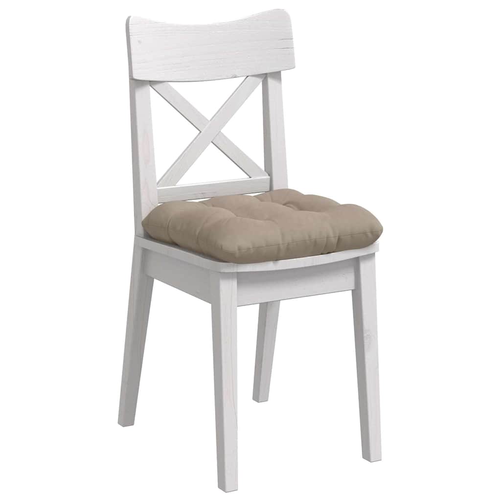 vidaXL Sitzkissen 4 pcs Taupe 45 x 45 cm Mikrofaserstoff