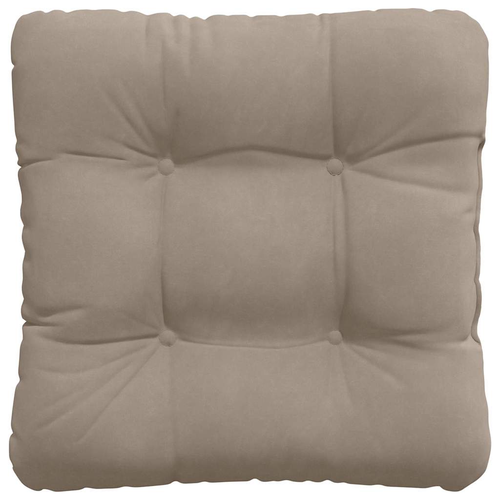vidaXL Sitzkissen 4 pcs Taupe 45 x 45 cm Mikrofaserstoff