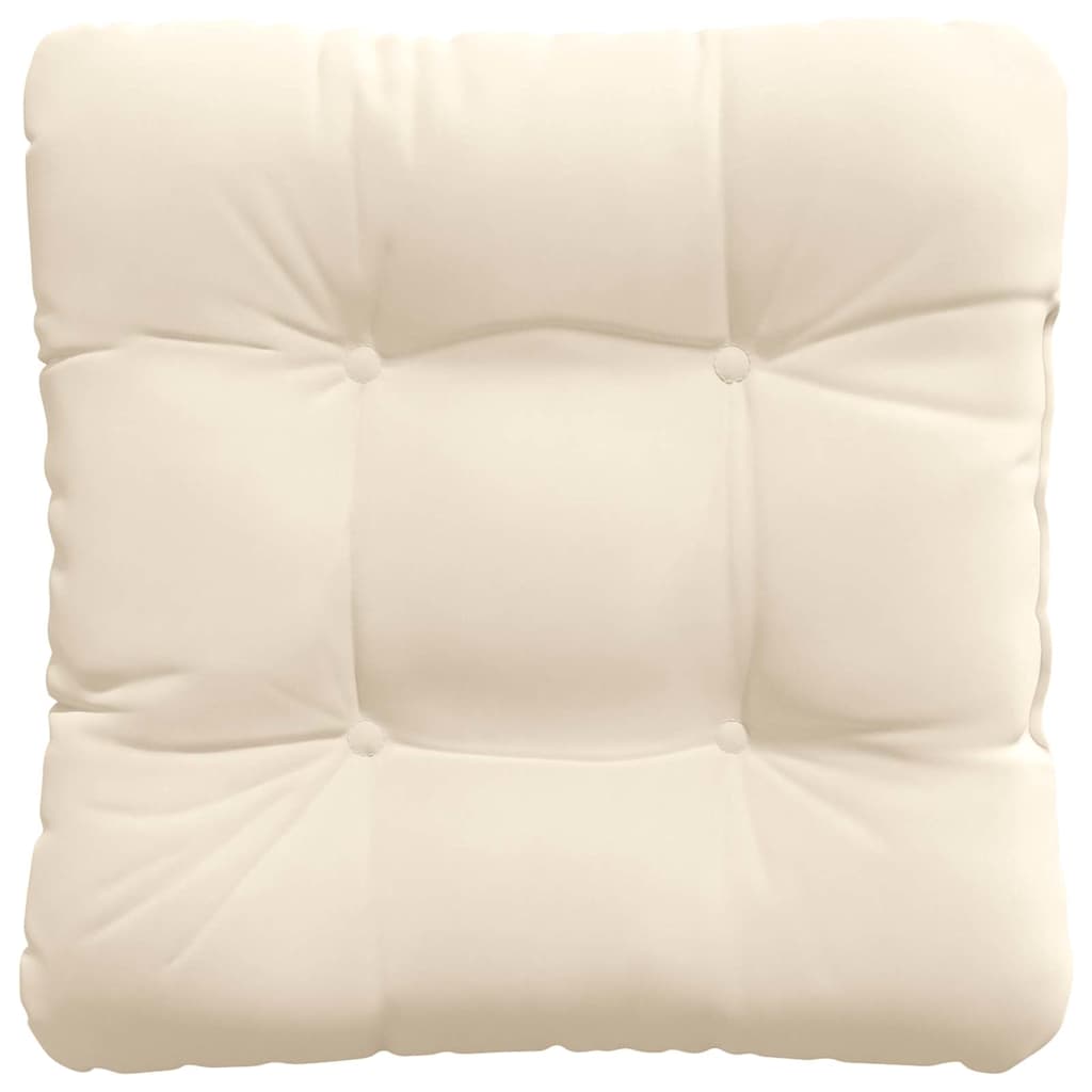 vidaXL Coussins de siège 4 pcs Beige 45 x 45 cm Tissu microfibre