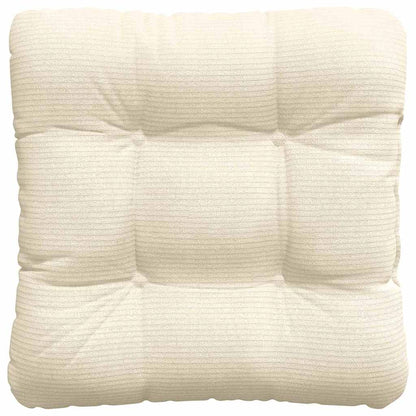 vidaXL Sitzkissen 4 pcs Creme 45 x 45 cm Cordstoff