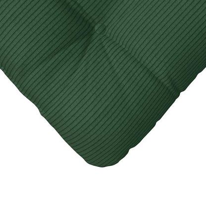 vidaXL Sitzkissen 4 pcs Dunkelgrün 45 x 45 cm Cordstoff