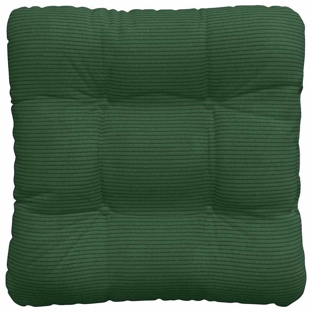 vidaXL Sitzkissen 4 pcs Dunkelgrün 45 x 45 cm Cordstoff