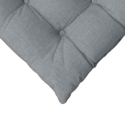 vidaXL Sitzkissen 4 pcs Hellgrau 40 x 40 x 6 cm Stoff