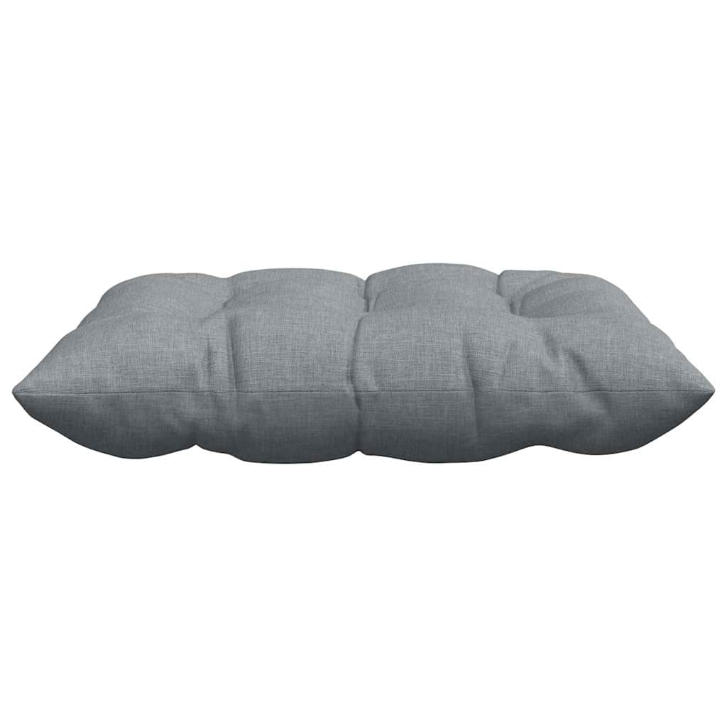 vidaXL Sitzkissen 4 pcs Hellgrau 40 x 40 x 6 cm Stoff