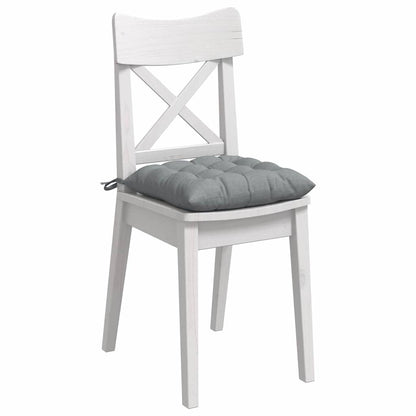 vidaXL Sitzkissen 4 pcs Hellgrau 40 x 40 x 6 cm Stoff